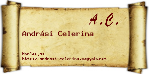 Andrási Celerina névjegykártya